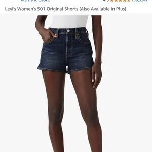 Levi's Women's Dark Blue Jean Shorts